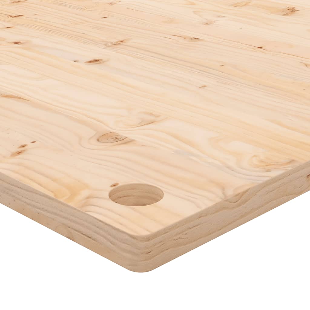 skrivebordsplade 80x40x2,5 cm massivt fyrretræ