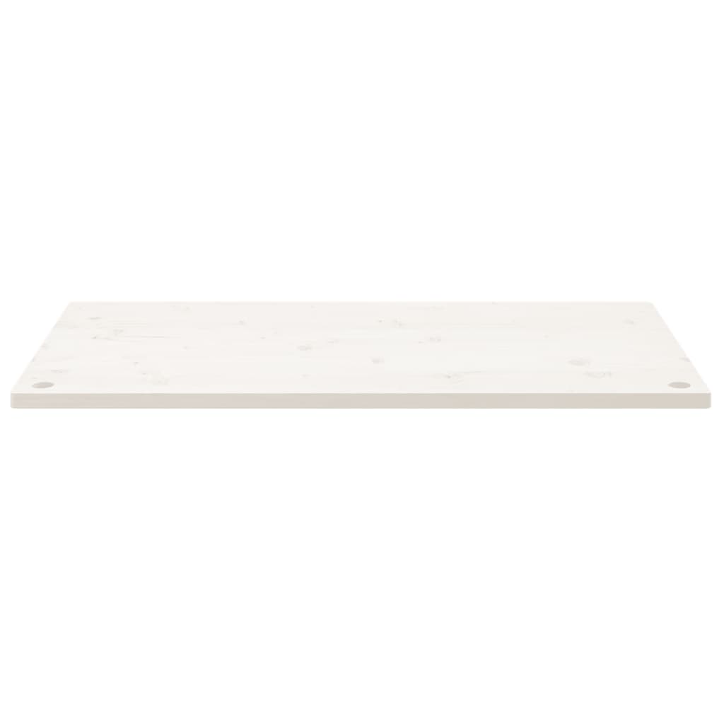skrivebordsplade 100x60x2,5 cm massivt fyrretræ hvid