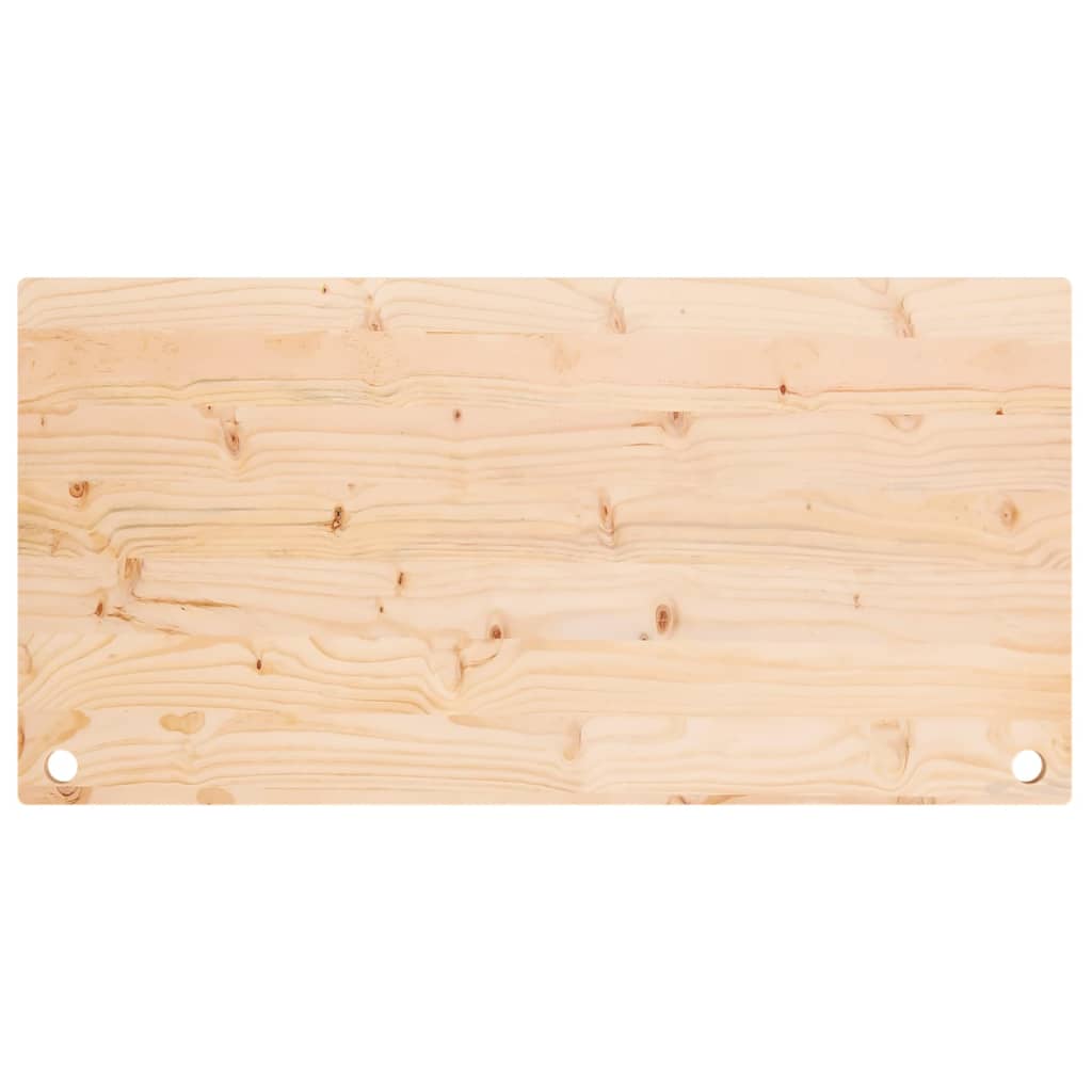 skrivebordsplade 110x60x2,5 cm massivt fyrretræ