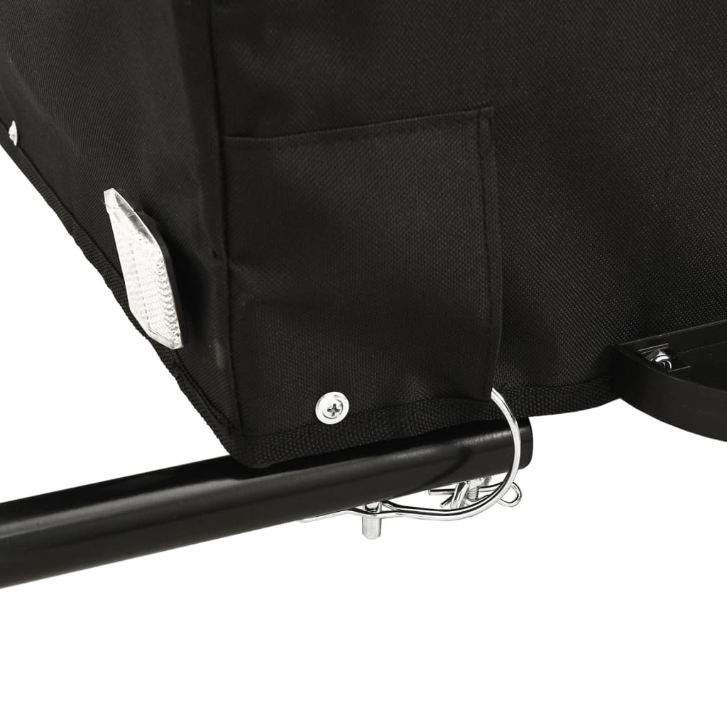 Fahrradanhänger 45 kg Eisen schwarz und gelb
