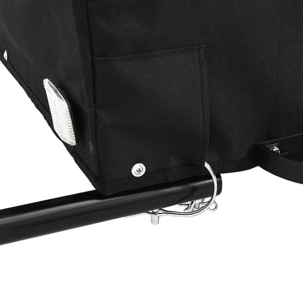 Fahrradanhänger 45 kg Eisen schwarz und gelb