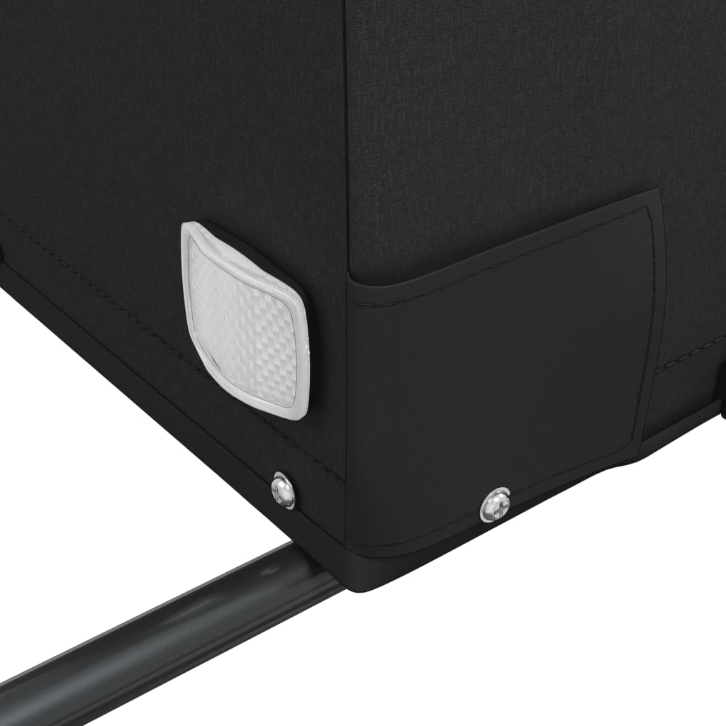 Fahrradanhänger 45 kg Eisen schwarz und gelb