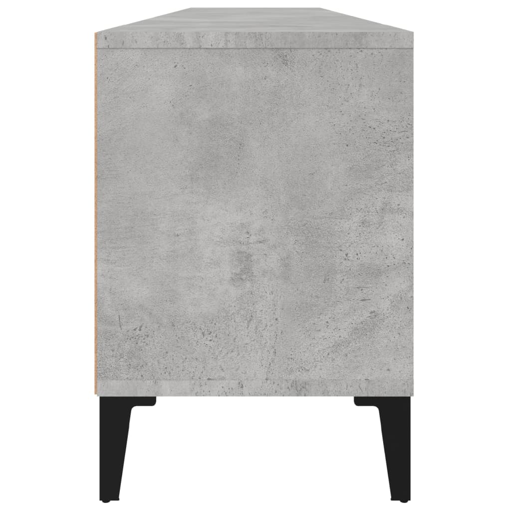TV-bord 150x30x44,5 cm konstruerat trä betong grå
