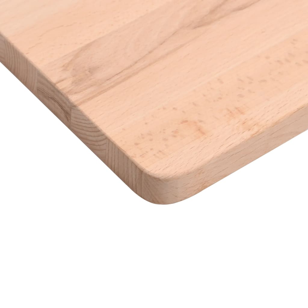 skrivebordsplade 80x(36-40)x2,5 cm massivt bøgetræ