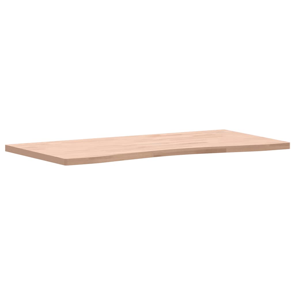 skrivebordsplade 100x(45-50)x2,5 cm massivt bøgetræ