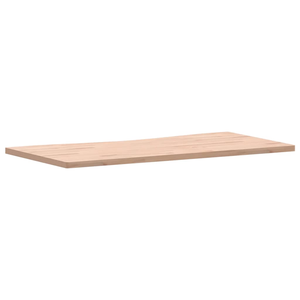 skrivebordsplade 110x(50-55)x2,5 cm massivt bøgetræ