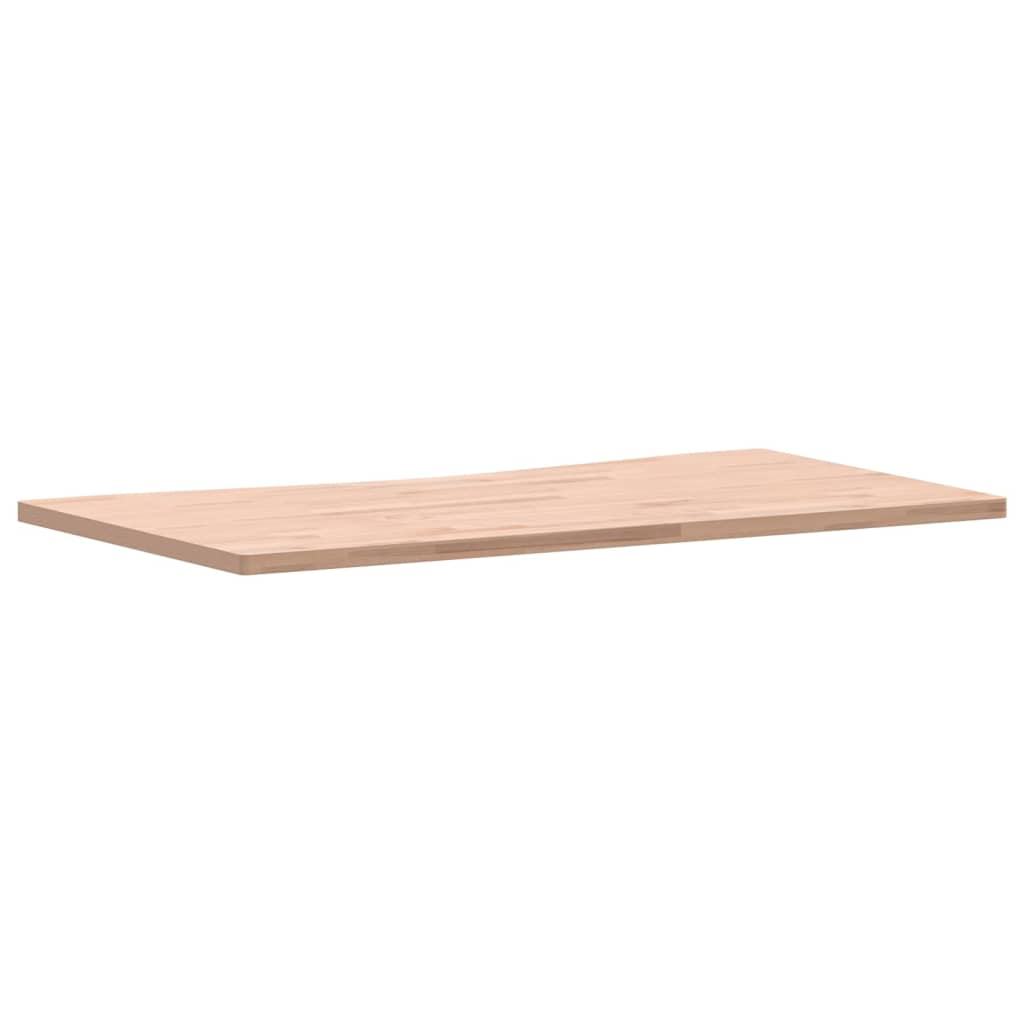 skrivebordsplade 110x(55-60)x2,5 cm massivt bøgetræ