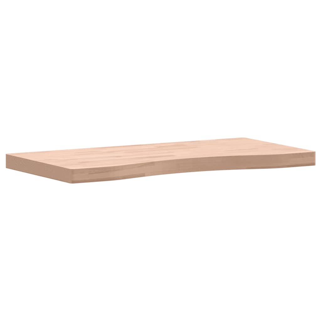 skrivebordsplade 80x(36-40)x4 cm massivt bøgetræ