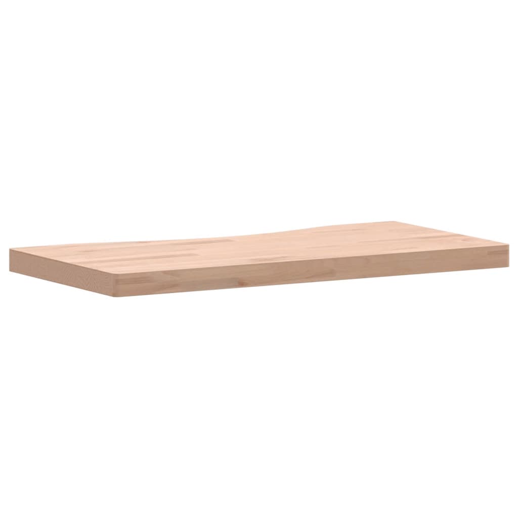 skrivebordsplade 80x(36-40)x4 cm massivt bøgetræ