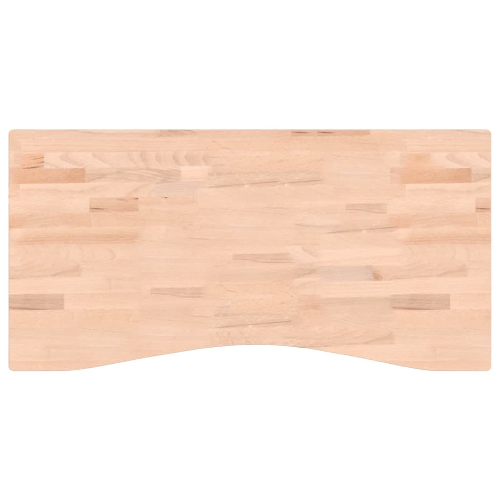 skrivebordsplade 100x(45-50)x4 cm massivt bøgetræ