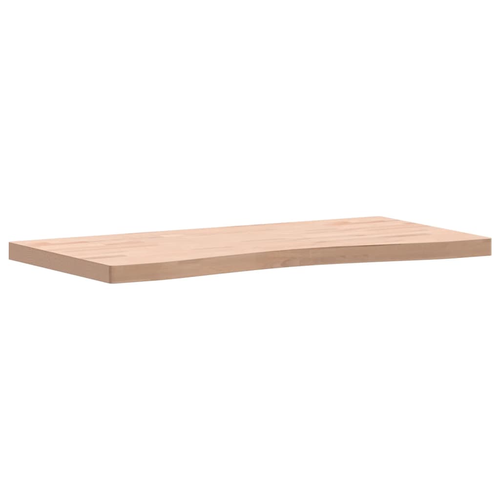 skrivebordsplade 100x(45-50)x4 cm massivt bøgetræ
