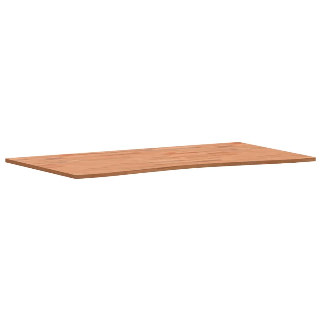 skrivebordsplade 110x(55-60)x1,5 cm massivt bøgetræ