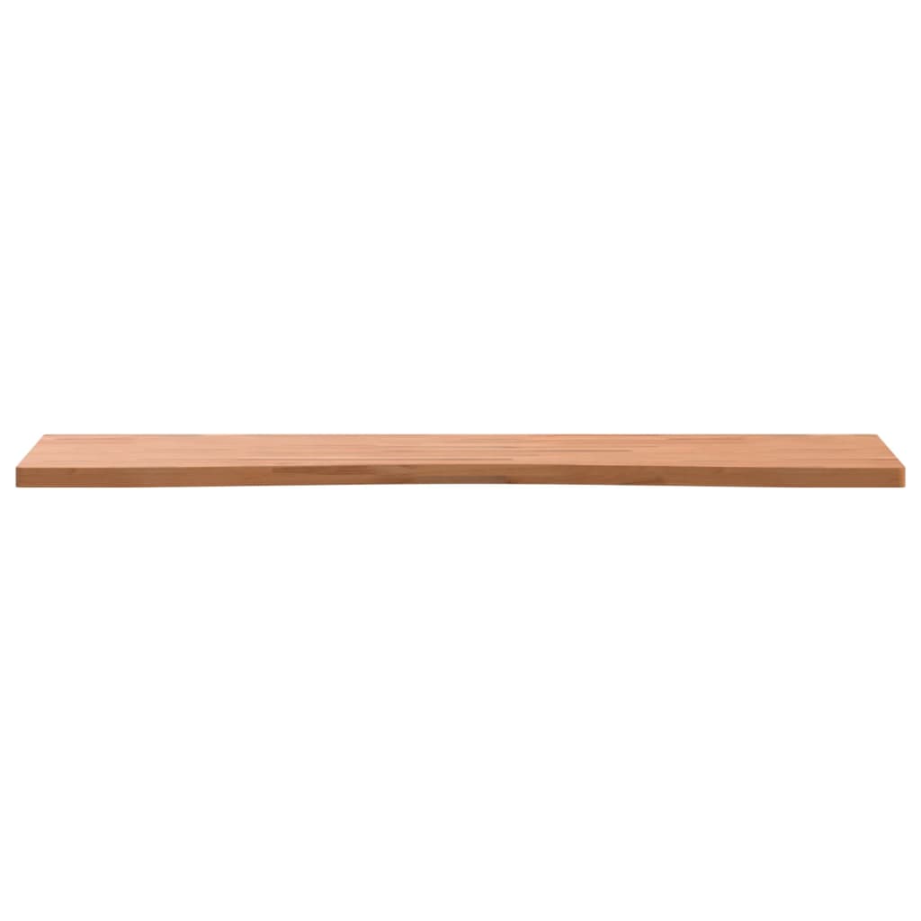 skrivebordsplade 110x(50-55)x2,5 cm massivt bøgetræ