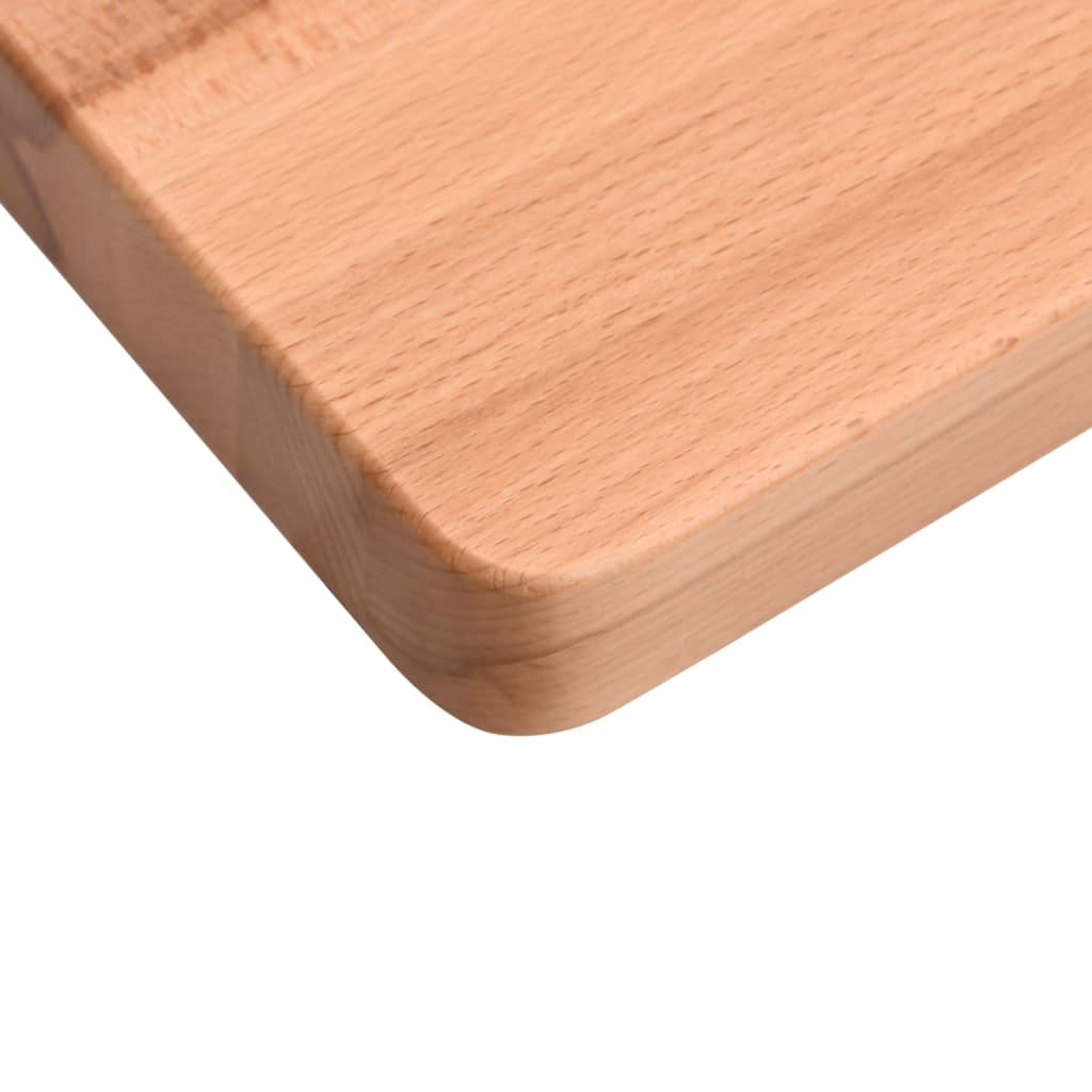 skrivebordsplade 110x(50-55)x2,5 cm massivt bøgetræ