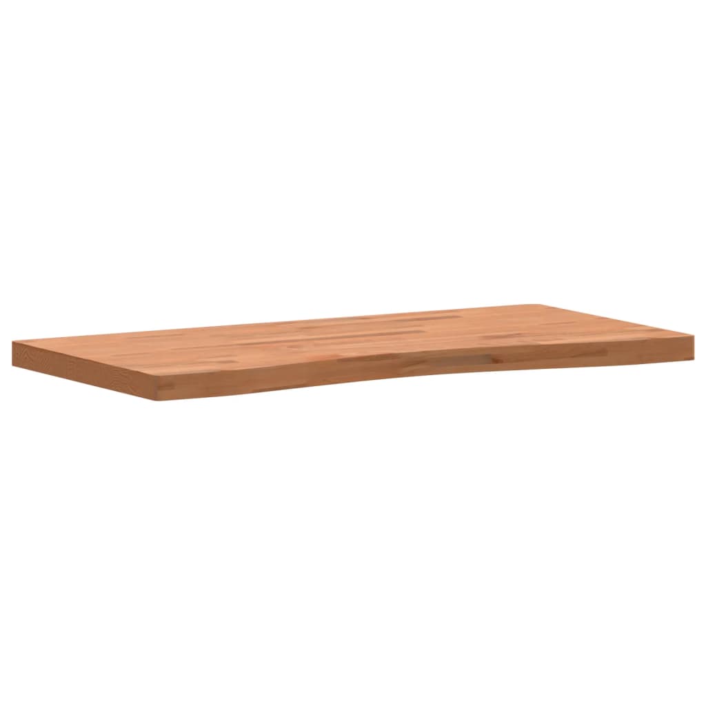 skrivebordsplade 100x(45-50)x4 cm massivt bøgetræ