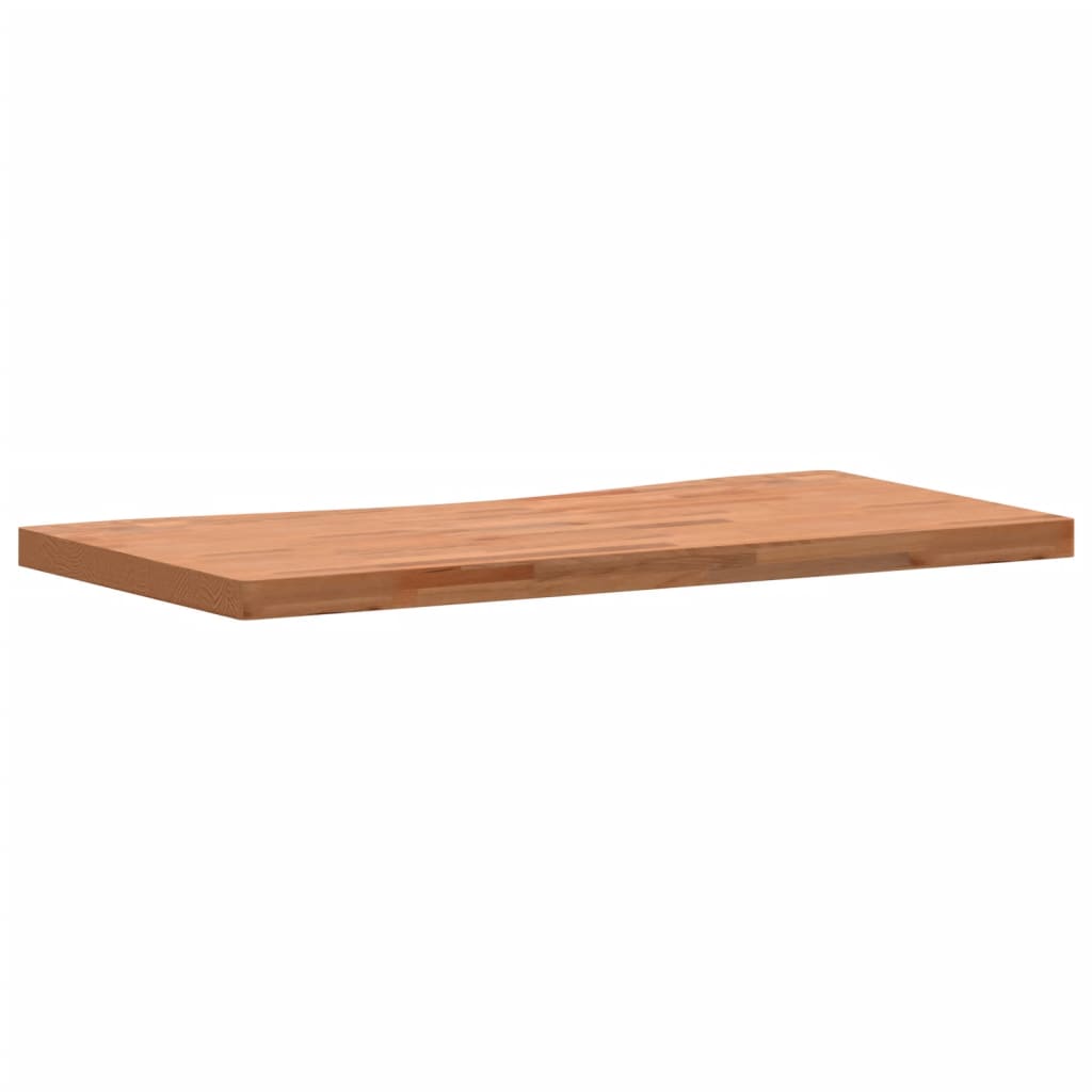 skrivebordsplade 100x(45-50)x4 cm massivt bøgetræ