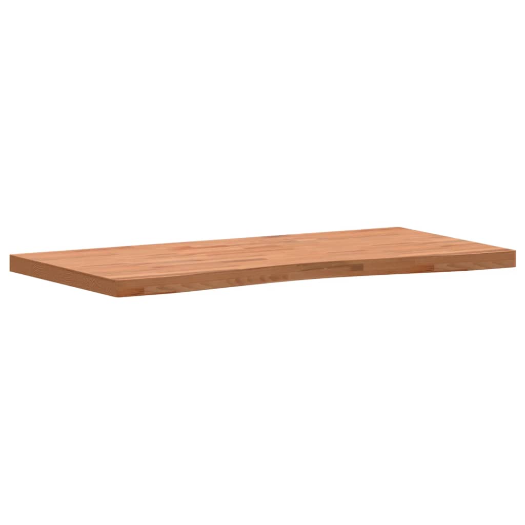 skrivebordsplade 110x(50-55)x4 cm massivt bøgetræ