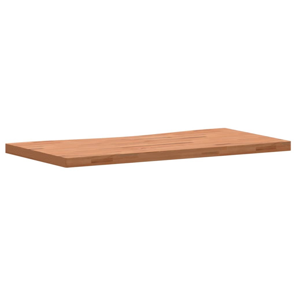 skrivebordsplade 110x(50-55)x4 cm massivt bøgetræ
