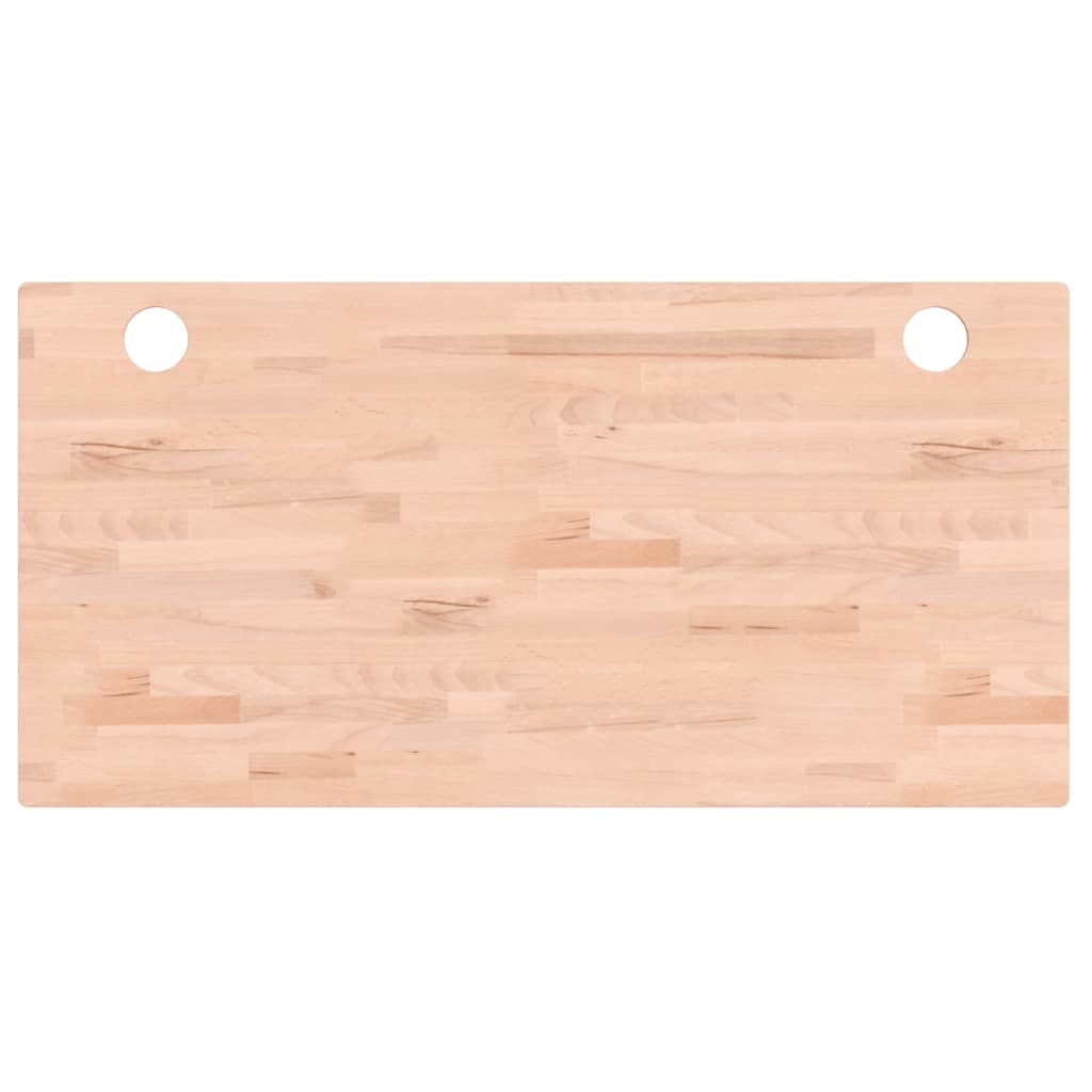 skrivebordsplade 100x50x2,5 cm massivt bøgetræ