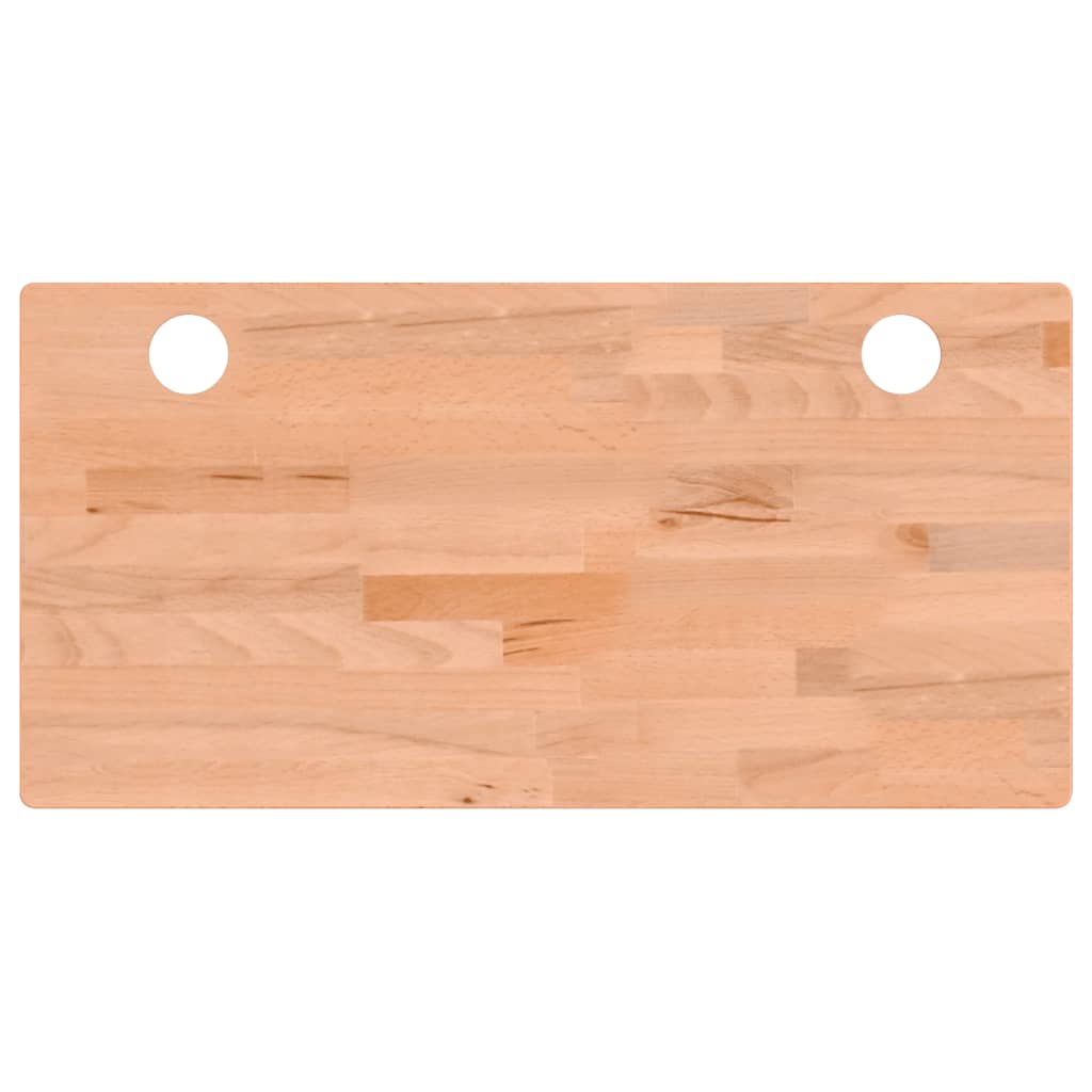 skrivebordsplade 80x40x2,5 cm massivt bøgetræ
