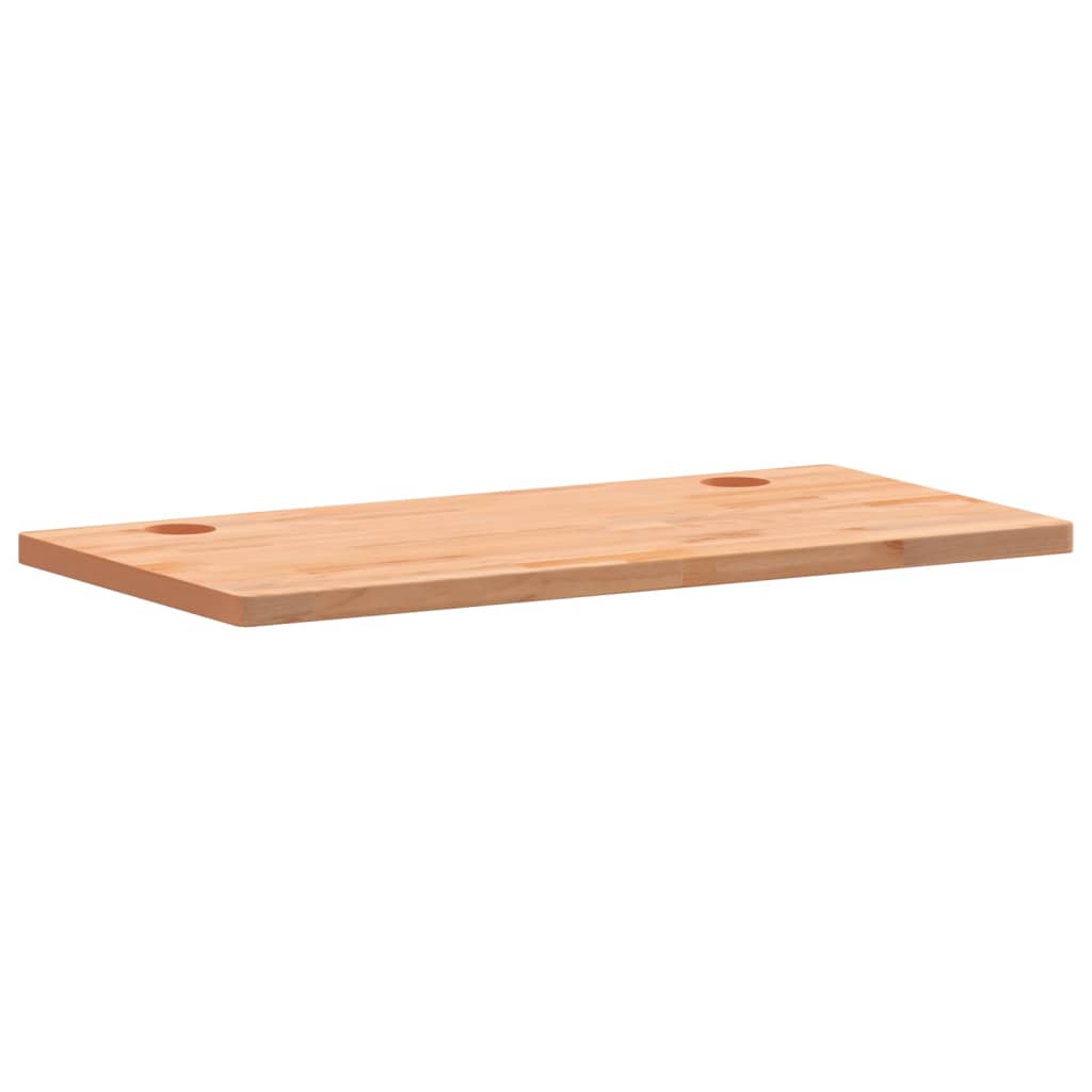 skrivebordsplade 80x40x2,5 cm massivt bøgetræ
