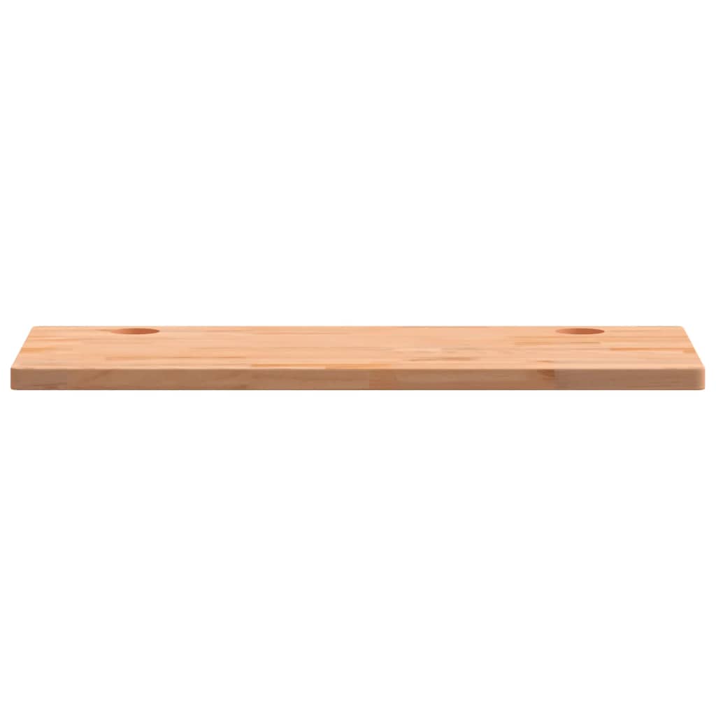 skrivebordsplade 80x40x2,5 cm massivt bøgetræ