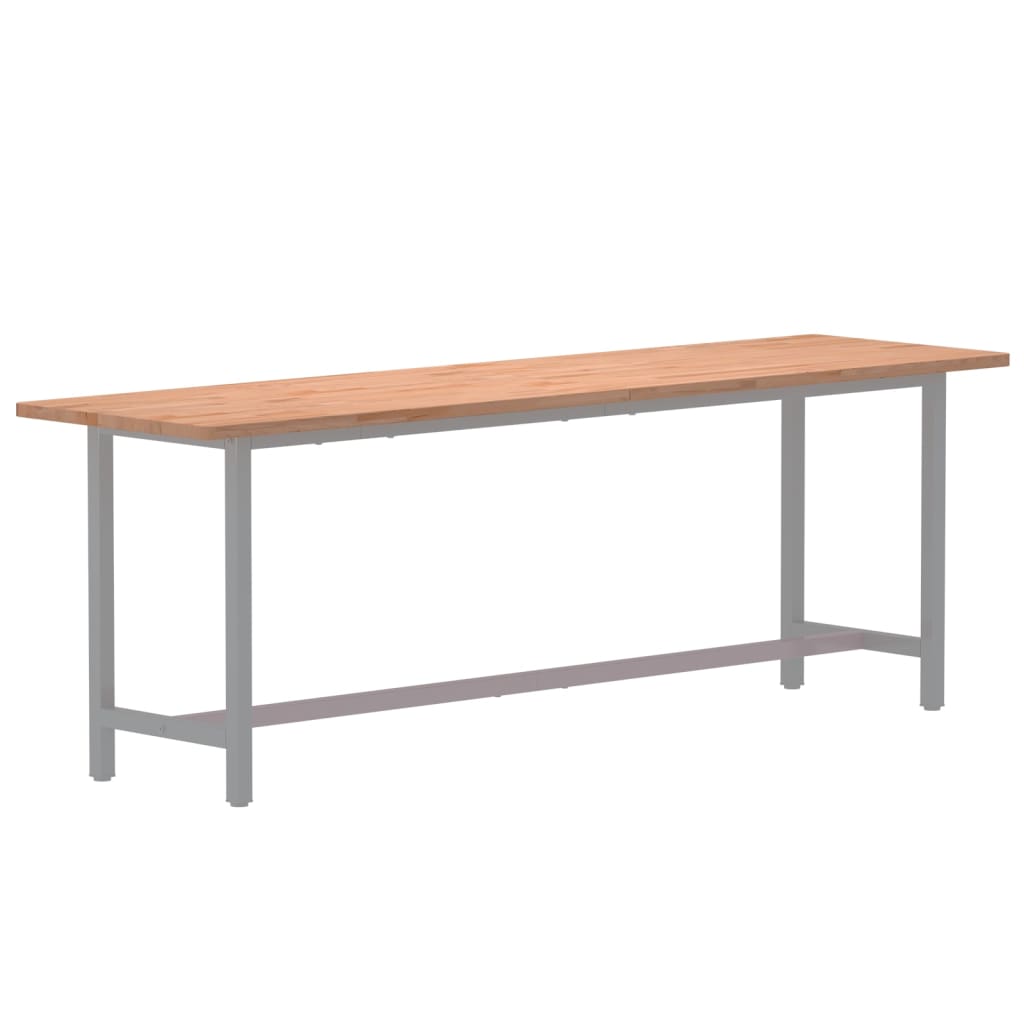 skrivebordsplade 200x55x2,5 cm massivt bøgetræ