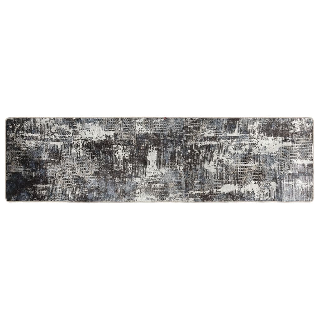 gulvtæppe 80x300 cm vaskbart og skridsikkert flerfarvet