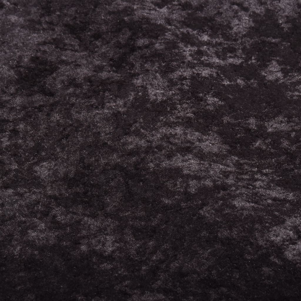 gulvtæppe 400x300 cm vaskbart og skridsikkert antracitgrå