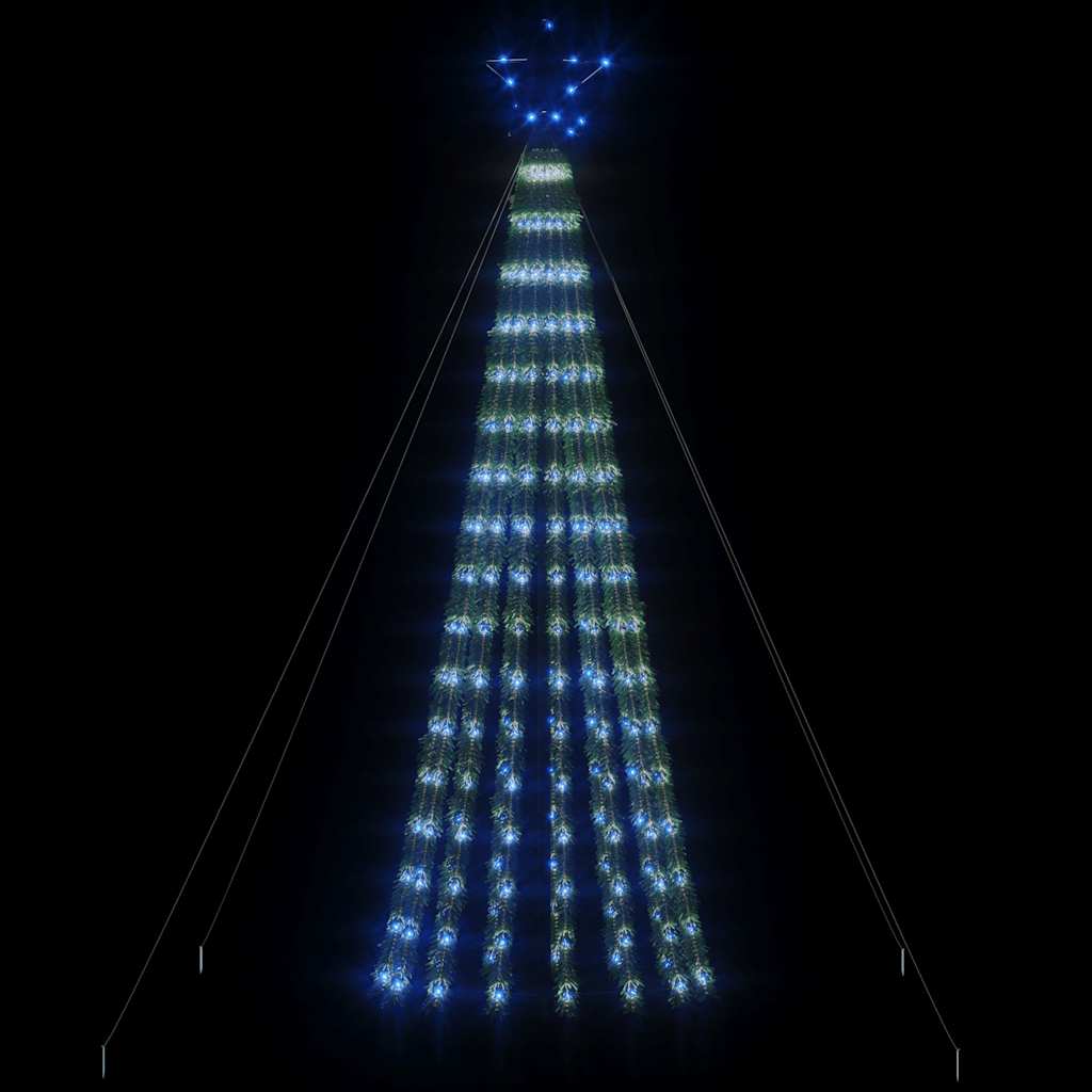 LED-juletræ 275 LED'er 180 cm blåt lys