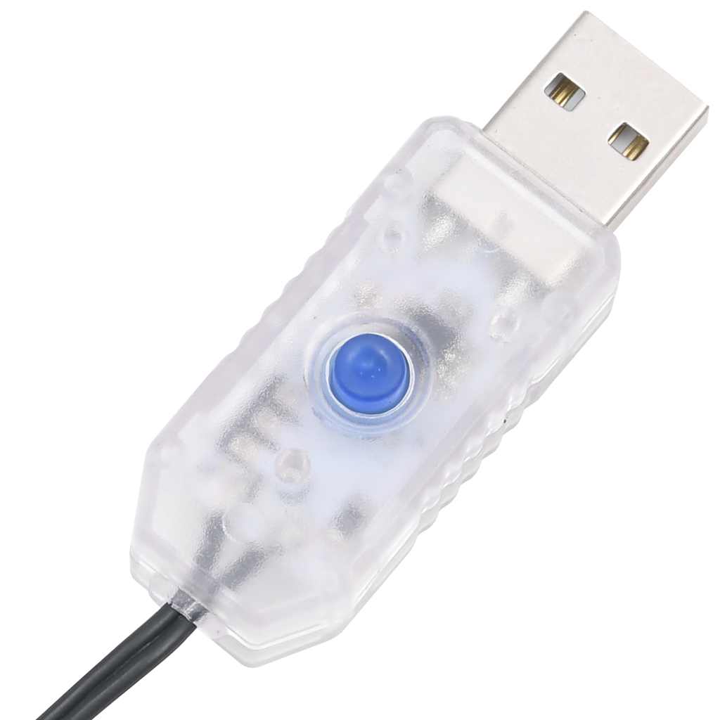 LED-juletræ 275 LED'er 180 cm blåt lys