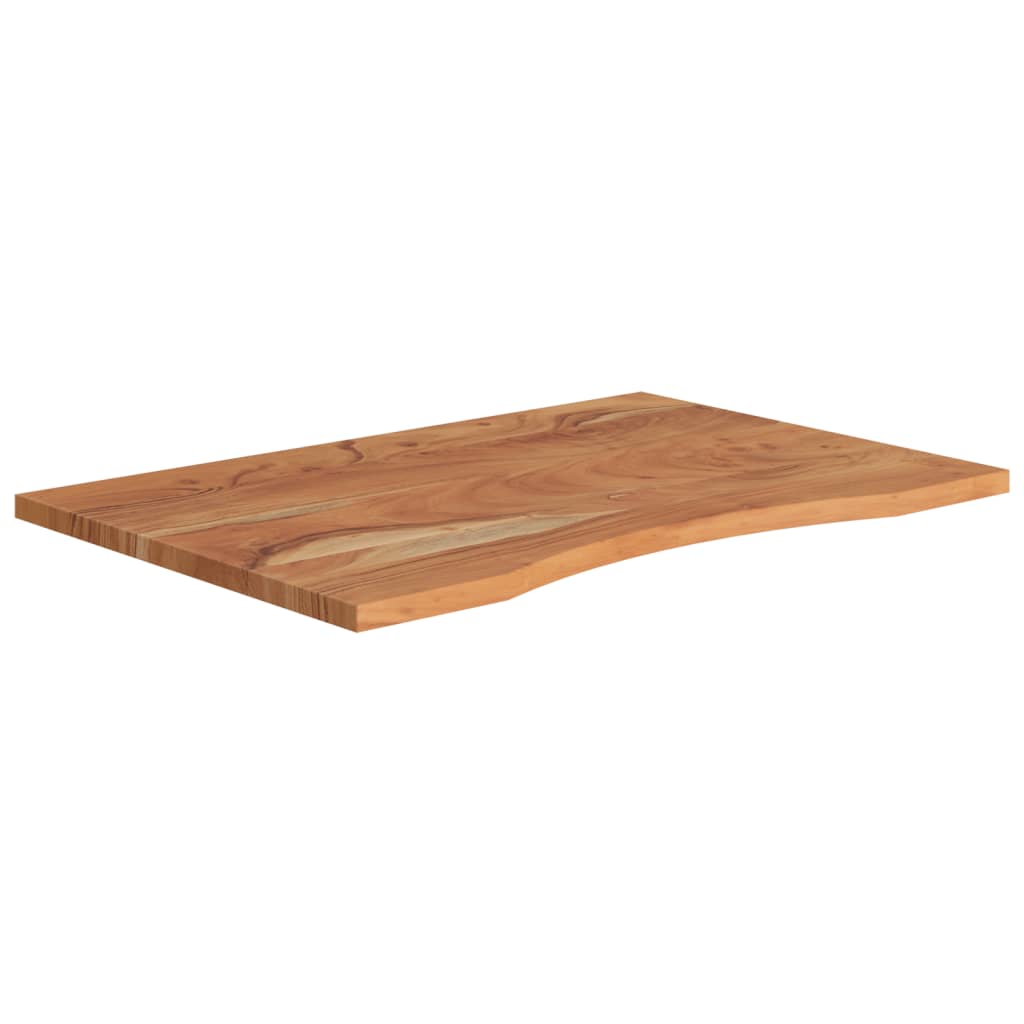 skrivebordsplade 80x60x2,5 cm rektangulær massivt akacietræ