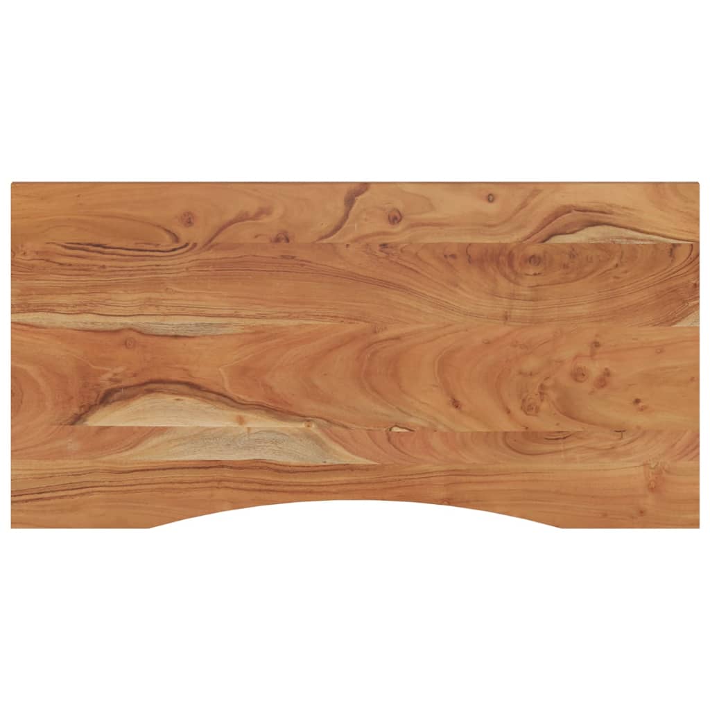 skrivebordsplade 110x50x2,5 cm rektangulær massivt akacietræ