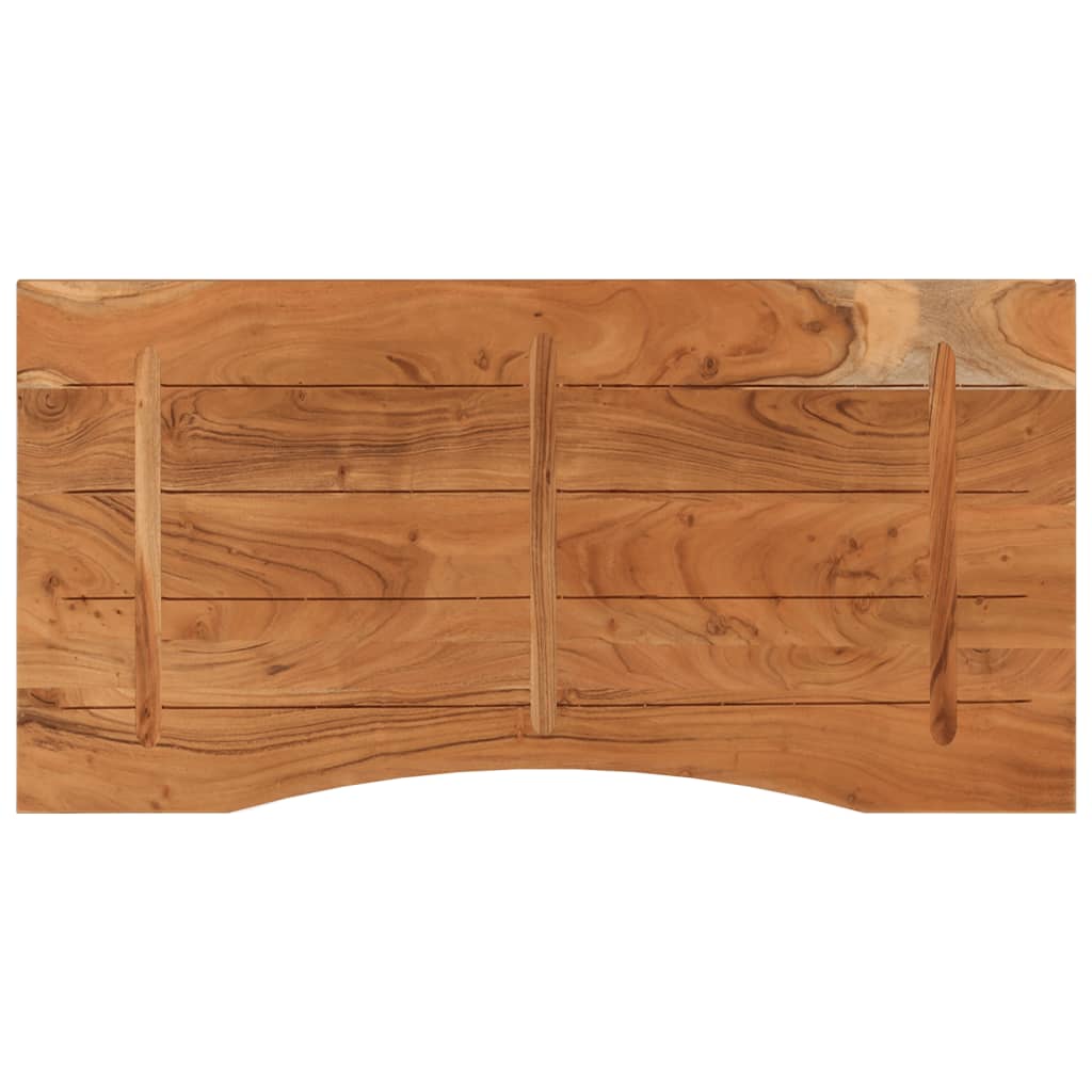 skrivebordsplade 110x50x2,5 cm rektangulær massivt akacietræ