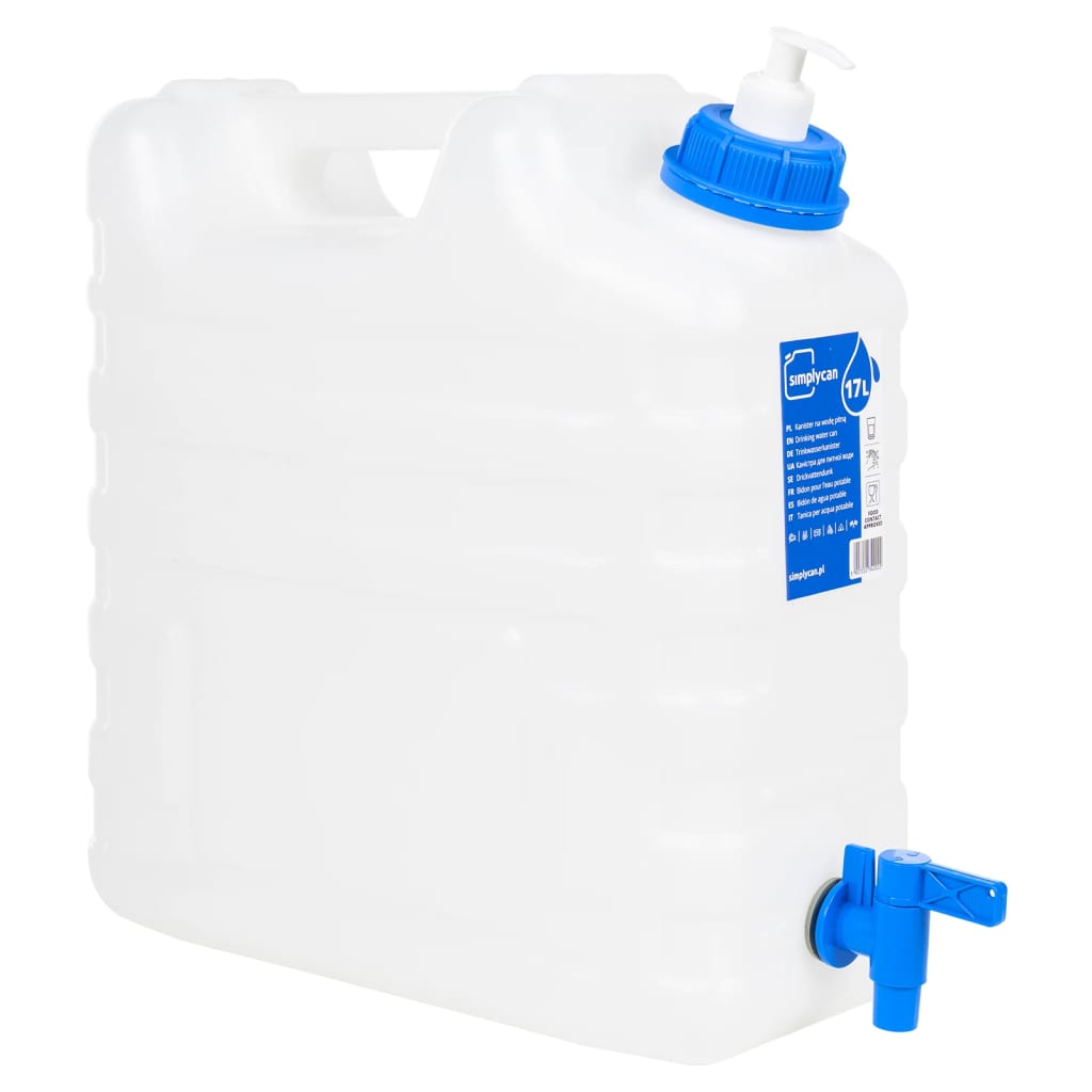 vanddunk med tappehane og sæbedispenser 15 l plast