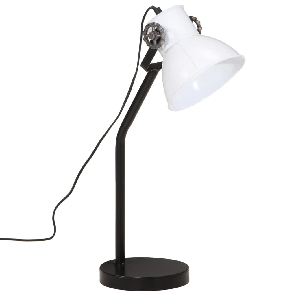 skrivebordslampe 25 W 17x17x60 cm E27 hvid