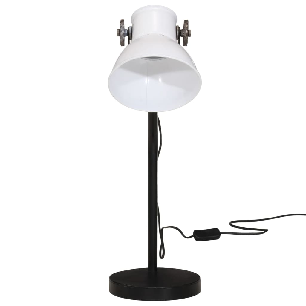 skrivebordslampe 25 W 17x17x60 cm E27 hvid