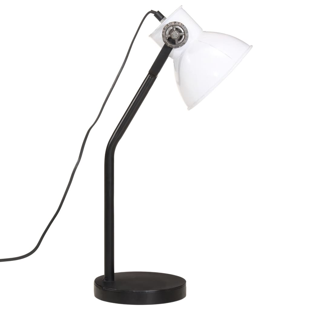 skrivebordslampe 25 W 17x17x60 cm E27 hvid