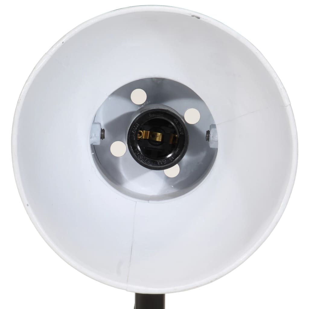 skrivebordslampe 25 W 17x17x60 cm E27 hvid