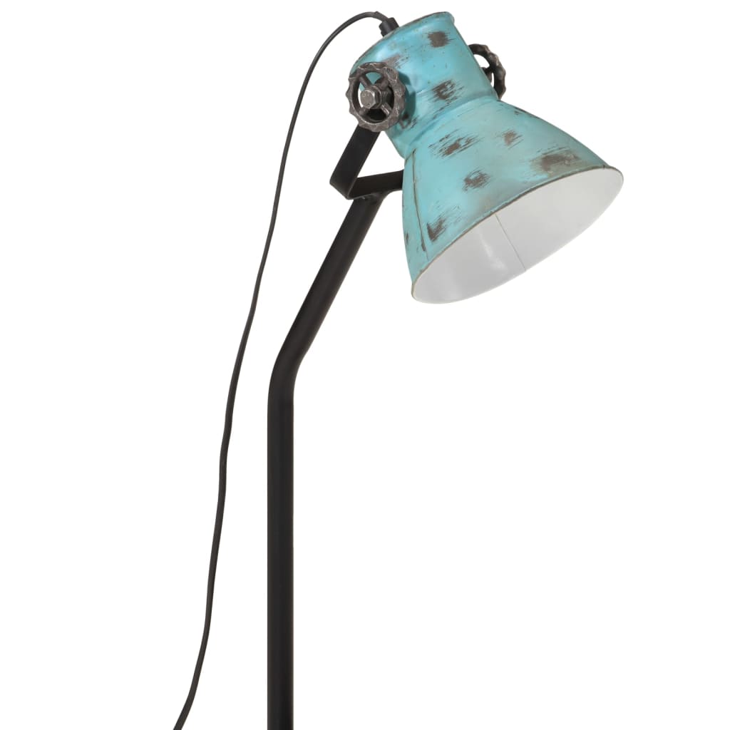 skrivebordslampe 25 W 17x17x60 cm E27 rustik blå