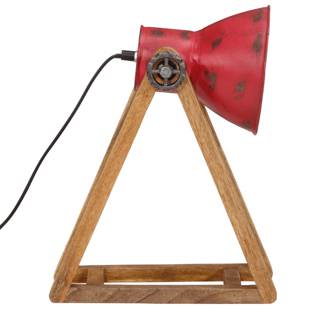skrivebordslampe 25 W 30x17x40 cm E27 patineret rød