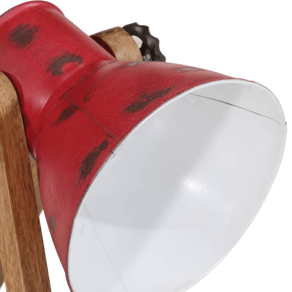 skrivebordslampe 25 W 30x17x40 cm E27 patineret rød