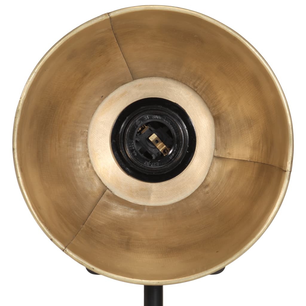 skrivebordslampe 17x17x50 cm 25 W E27 antik messingfarve