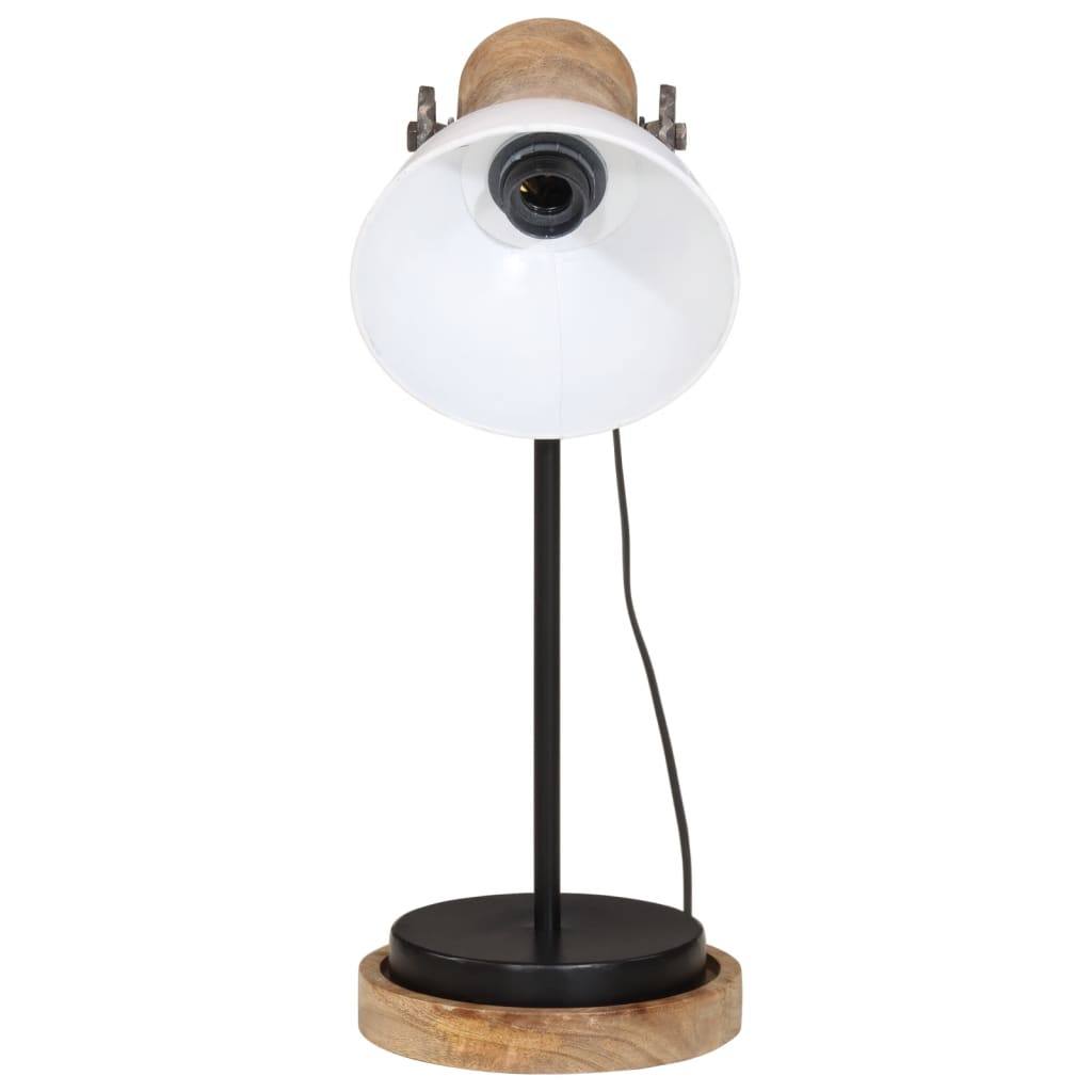 skrivebordslampe 25 W 17x17x50 cm E27 hvid