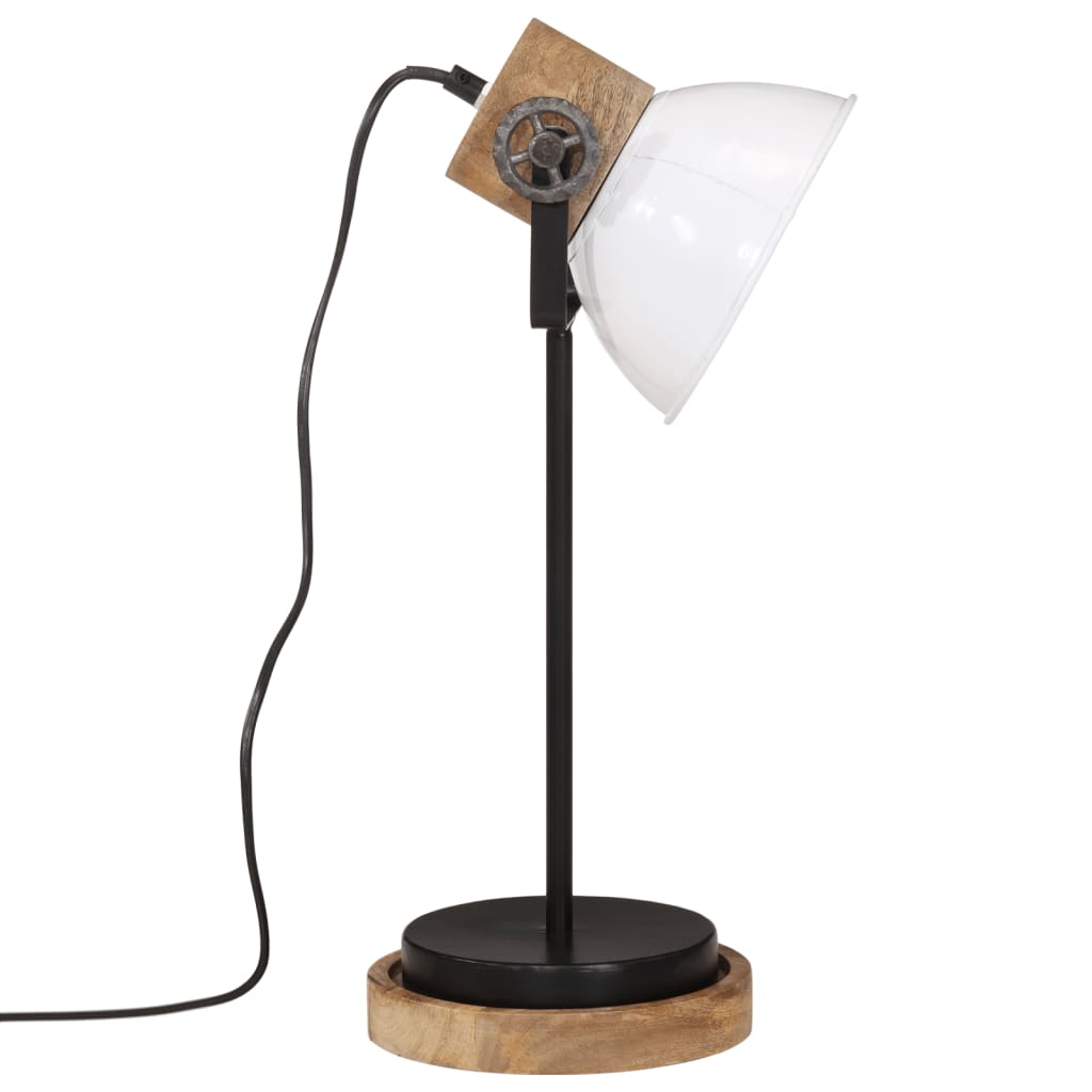 skrivebordslampe 25 W 17x17x50 cm E27 hvid
