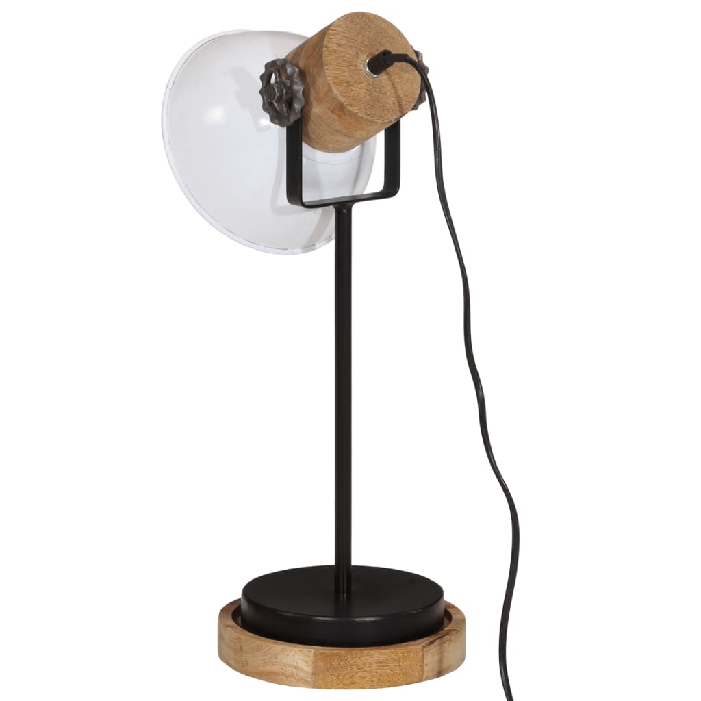 skrivebordslampe 25 W 17x17x50 cm E27 hvid