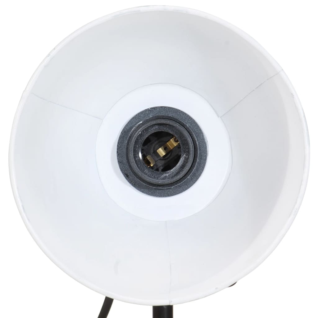 skrivebordslampe 25 W 17x17x50 cm E27 hvid
