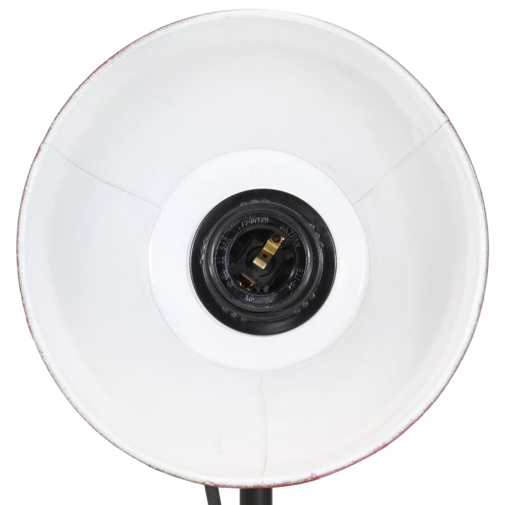 skrivebordslampe 25 W 17x17x50 cm E27 rustik rød
