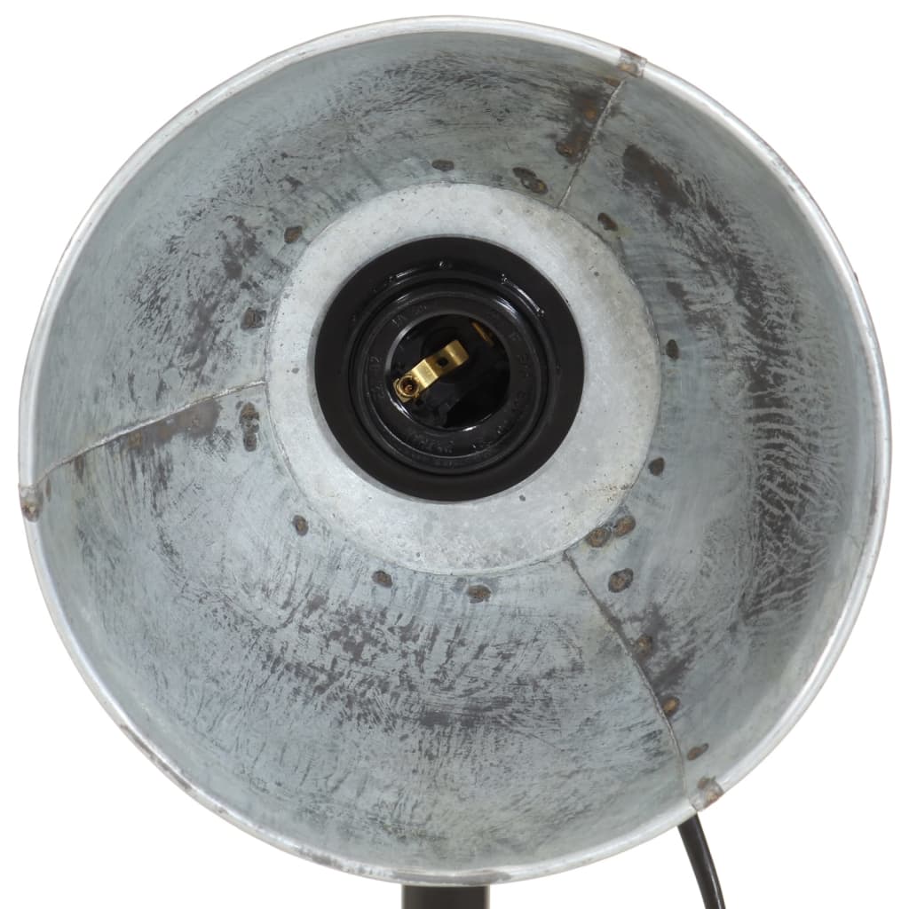 skrivebordslampe 18x18x60 cm 25 W E27 vintagesølv