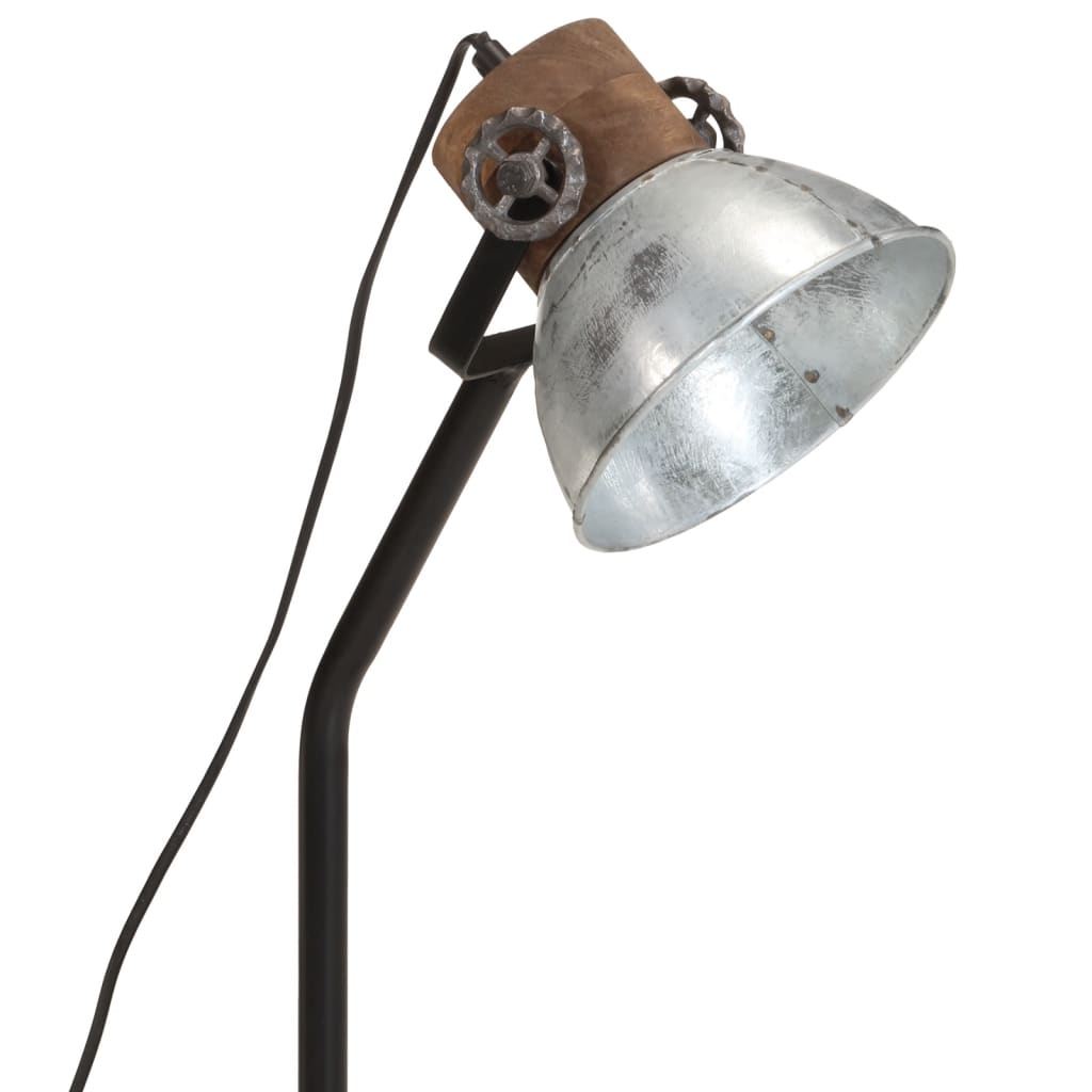 skrivebordslampe 18x18x60 cm 25 W E27 vintagesølv